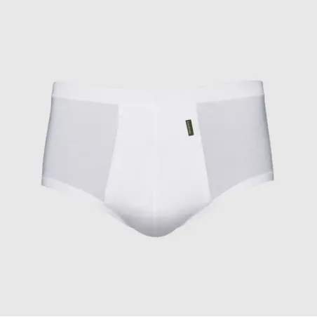 Calçotets slip oberts de cotó egipci. Marca ZD. Color Blanc.