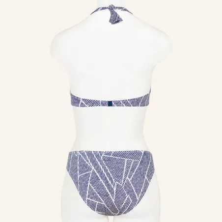 Bikini Lidea Halter Indigo Grid