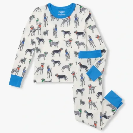 Pijama infantil de perros de bambú Hatley BDK1975