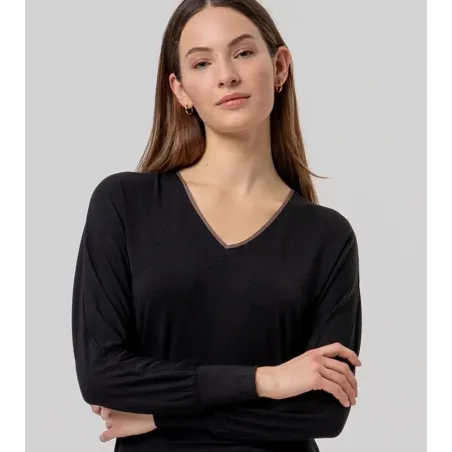 Camiseta Surkana bambú 556BAUM015 cuello pico | BONET