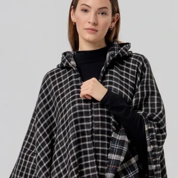 Poncho cuadros Surkana capucha 36POCA821 | BONET
