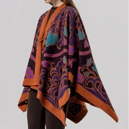 Poncho jacquard Surkana abierto 36POCO831 | BONET