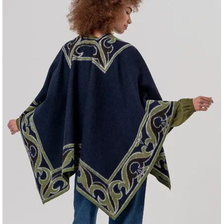 Poncho jacquard Surkana abierto 36POCO831 | BONET