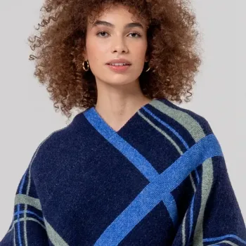Poncho cuadros Surkana jacquard 36POJA831 | BONET