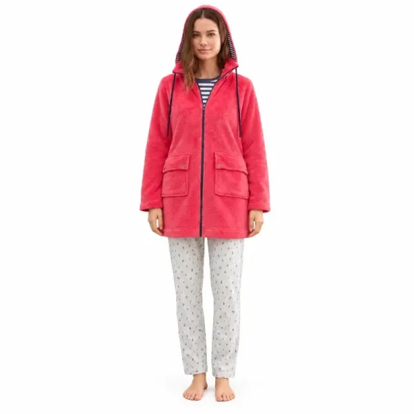 Bata polar mujer Barandi Valkiria con capucha | BONET