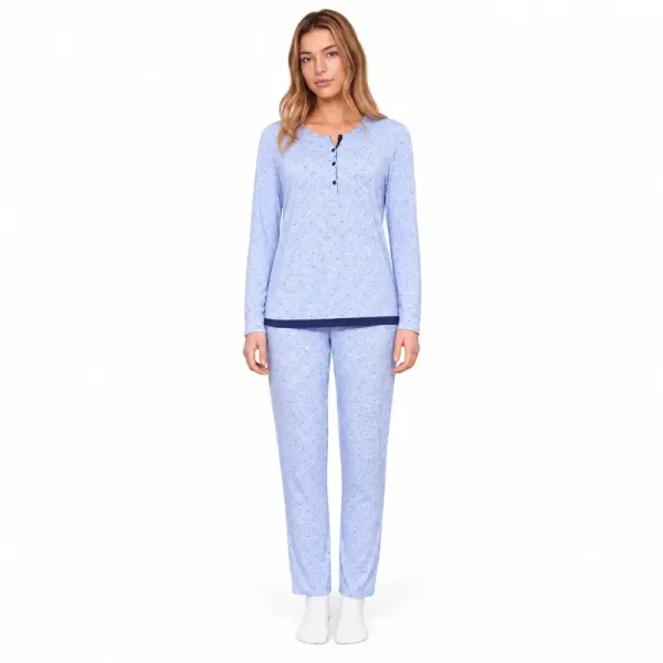Pijama dona Barandi Malena de viscosa | BONET