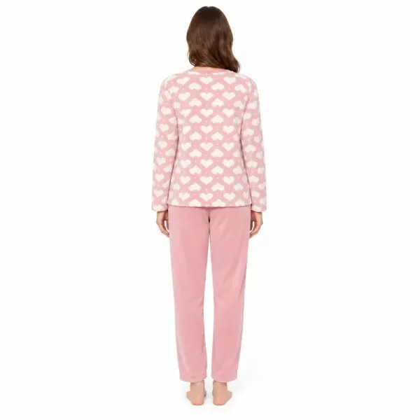Pijama terciopelo Barandi Nani corazones | BONET