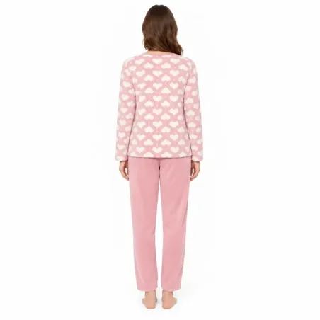 Pijama terciopelo Barandi Nani corazones | BONET