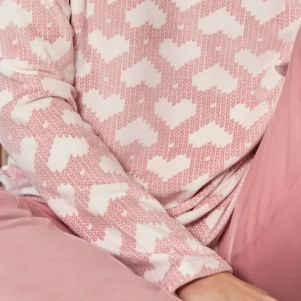 Pijama terciopelo Barandi Nani corazones | BONET
