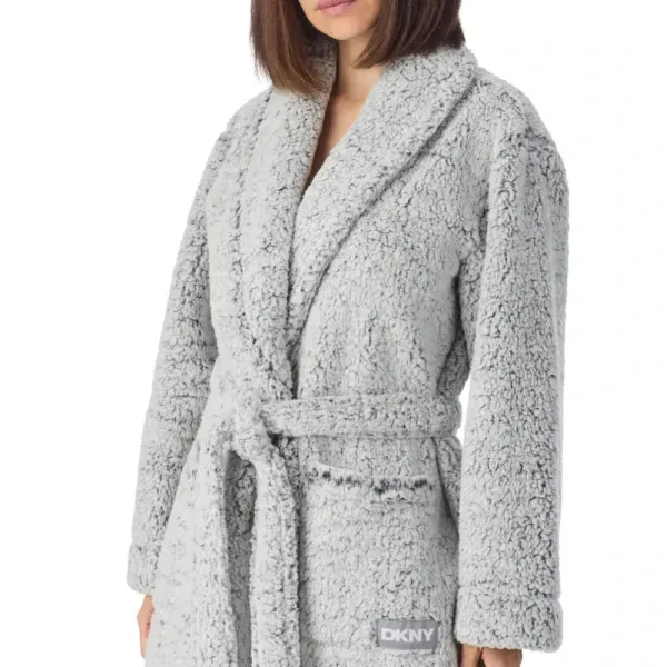 Bata polar larga mujer DKNY YI10127 | BONET