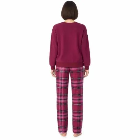 Pijama largo DKNY de mujer YI80142 de cuadros | BONET