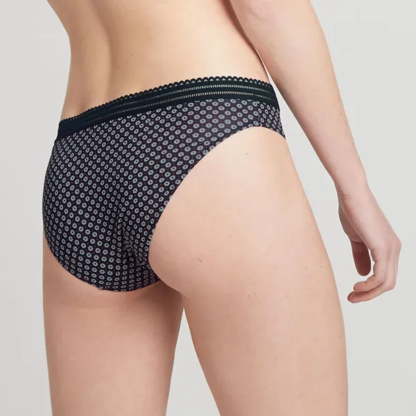 Braguita De Bikini De Tiro Alto Con Flores - AZUL - Mujer - 10.00€ - Kiabi