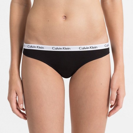 Pack 3 Bragas Slip Calvin Klein QD3588E Black