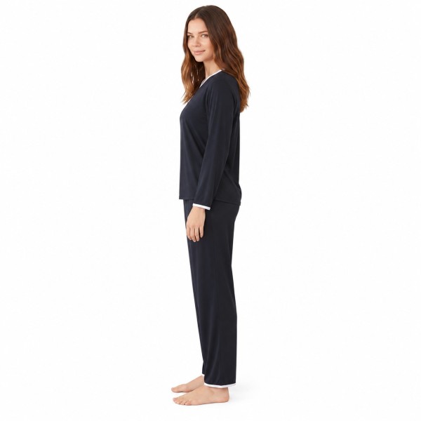 Pijama Dona Barandi Basic26-11 Viscosa | BONET