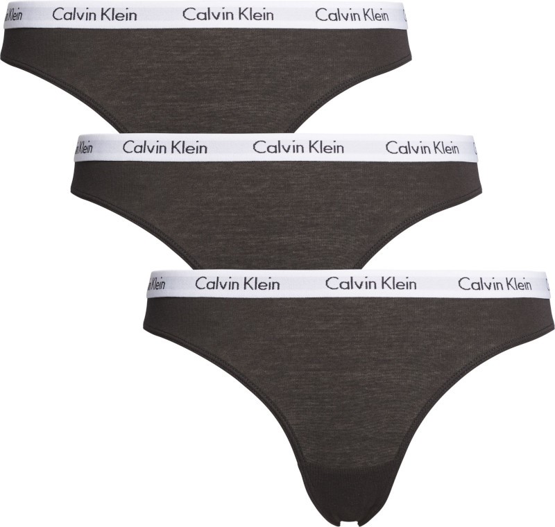 Pack de 3 Bragas Calvin Klein Carousel Black